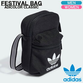 【土日祝も発送】アディダスオリジナルス ポーチ adidas originals AC FESTIVAL BAG アディカラークラシック トレフォイル フェスティバルバッグ ブラック メンズ レディース ショルダーバッグ IJ0765