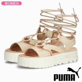 マラソンP5倍【7/10(木)-11(金)1:59】【土日祝も発送】プーマ サンダル PUMA MAYZE SANDAL LACE WNS メイズ サンダル レース グラノーラ レディース サンダル 388950-01