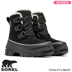 �y�y���j�������z �\���� �u�[�c SOREL TIVOLI V WP �`�{�� 5 �E�H�[�^�[�v���[�t �u���b�N/�t�H�E�� �E�B�����Y�u�[�c NL5113-010