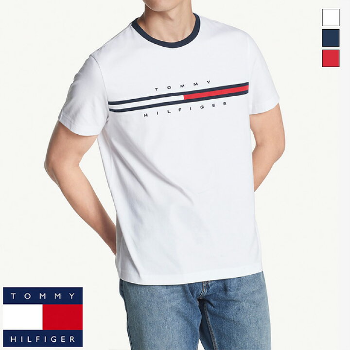 楽天市場 Tommy Hilfiger トミーヒルフィガー メンズ 半袖 Tシャツ M Tino Ss Tee Golkin ゴルフマートキング