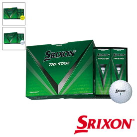 【土日祝も発送】DUNLOP ダンロップ SRIXON　スリクソン ゴルフボール SRIXON TRI-STAR ツアートライ 2024年モデル 1ダース(12個入り)