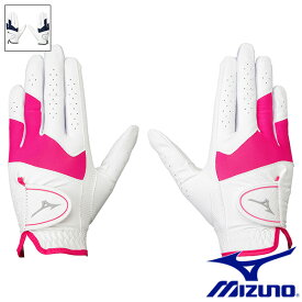 MIZUNO（ミズノ）手袋／エフィル／両手 レディース 5MJWB254 ゴルフグローブ ホワイト × ピンク／ホワイト × ネイビー