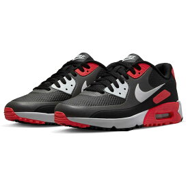 【土日祝も発送】ナイキ ゴルフシューズ NIKE AIR MAX 90 G エアマックス 90 G アイアングレー/ブラック/インフラレッド23/ホワイト メンズシューズ CU9978-010