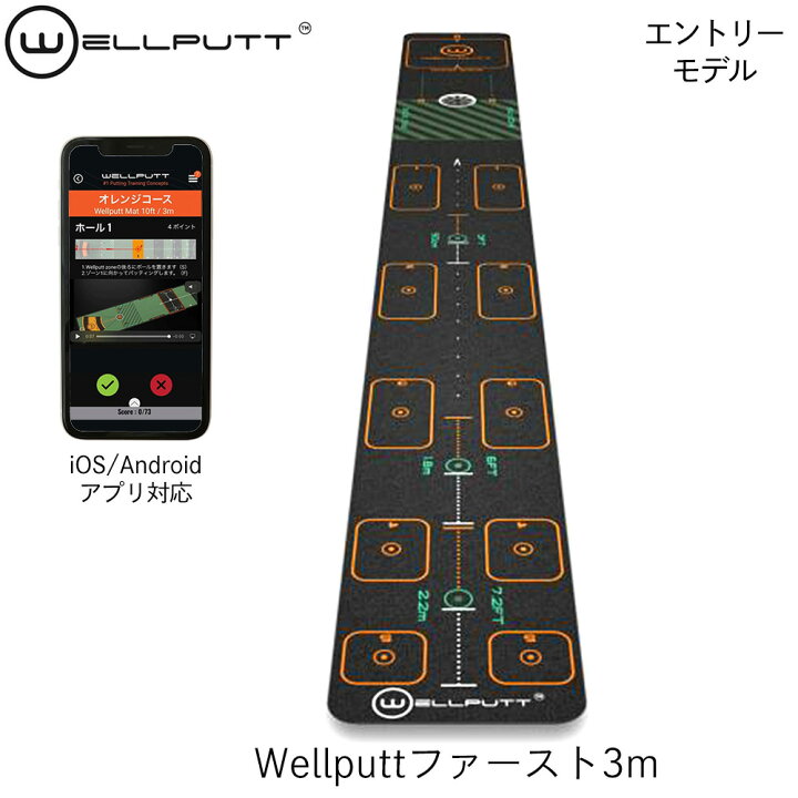 楽天市場】WELLPUTT (ウェルパット) ゴルフパターマット マット 
