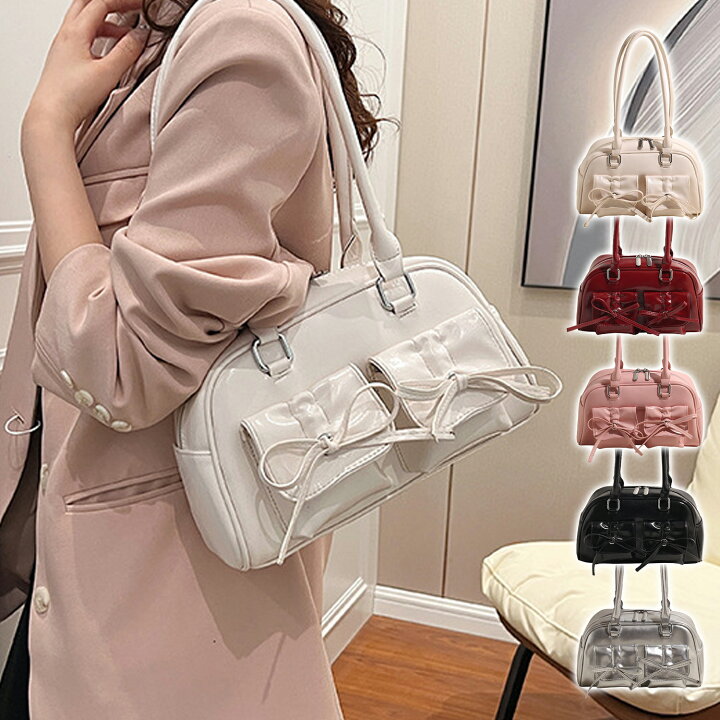 楽天市場】＼楽天スーパーSALE／【50%OFF】リボン付き エナメル ミニ 