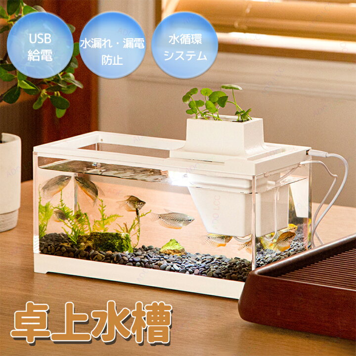 楽天市場】LED照明 金魚鉢 卓上 アクアリウム 水槽 LED ウォーター 