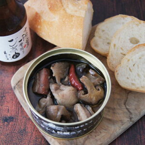 京都 山田製油 しいたけとベーコンと牡蠣のアヒージョ【限定200缶】エーデルワイスファーム ベーコン使用 石川 椎茸 広島 牡蠣 ギフト 惣菜 缶詰 へんこ山田
