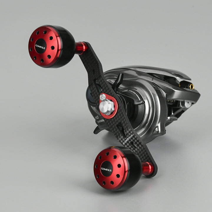 楽天市場 送料無料 ゴメクサス パワー ハンドル リール カスタム パーツ 7 4mm穴対応 シマノ Shimano 17 バスワン Xt 16 アルデバラン Bfs スコーピオン Dcなど用 8 5mm穴対応 ダイワ Daiwa アブガルシア Abu Garcia 用 タトゥーラ Icv 用 カーボン ダブルハンドル