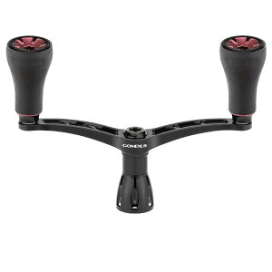 【送料無料】 ゴメクサス (Gomexus) ダブル ハンドル 98mm シマノ (Shimano) ダイワ (Daiwa) スピニングリール 用 TPE製 ノブ付き 超々ジュラルミン製 ダブルハンドル