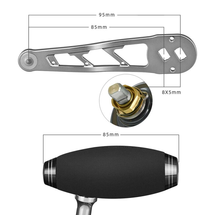楽天市場】【送料無料】ゴメクサス パワー ハンドル 95mm リール カスタム パーツ ダイワ Daiwa アブガルシア Abu Garcia 一部 シマノ Shimano ベイト リール 用 18 カルカッタコンクエスト300 ソルティガ BJ 200SH など Tノブ 付き Gomexus : ゴメクサス(GOMEXUS) 楽天市場】【送料無料】ゴメクサス パワー ハンドル 95mm リール カスタム パーツ ダイワ Daiwa アブガルシア Abu Garcia 一部 シマノ Shimano ベイト リール 用 18 カルカッタコンクエスト300 ソルティガ BJ 200SH など Tノブ 付き Gomexus : ゴメクサス(GOMEXUS)