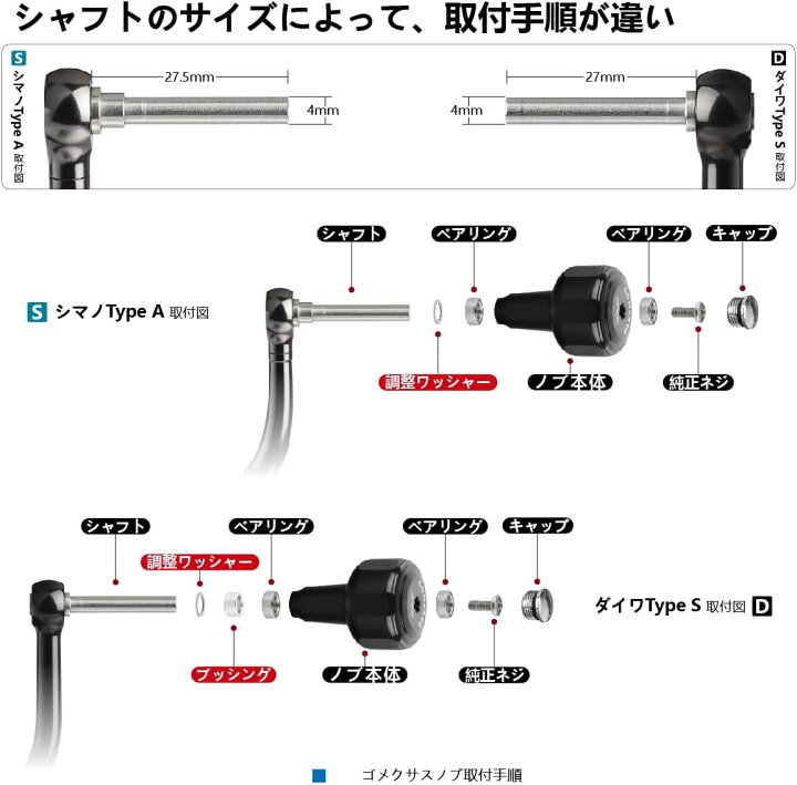 楽天市場】【送料無料】ゴメクサス ハンドルノブ 32mm アルミ シマノ 