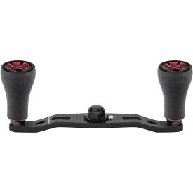 ゴメクサス FH85/95 リールハンドル ダイワ (Daiwa) シマノ (Shimano) ベイトリール対応 カーボン製ダブルハンドル 両軸リール ハンドル交換 95/85mm ハンドルノブ付き ベイトフィネス ロックフィッシュ バス 釣り 左右兼用