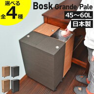 【全4種】【4大特典】ゴミ箱 木製 おしゃれ ダストボックス 45L 1段 60L 2段 蓋付き 袋が見えない キャス…