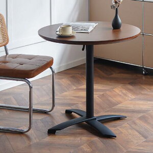 サイドテーブル 円型 ホワイト 幅60cm 在宅ワーク かわいい シンプル 高さ調節 ローテーブル 幅50cm 丸 おしゃれ レバー式 木製 昇降式テーブル ブラック 幅70cm 小型 スリム カフェ風 幅80cm ブラ