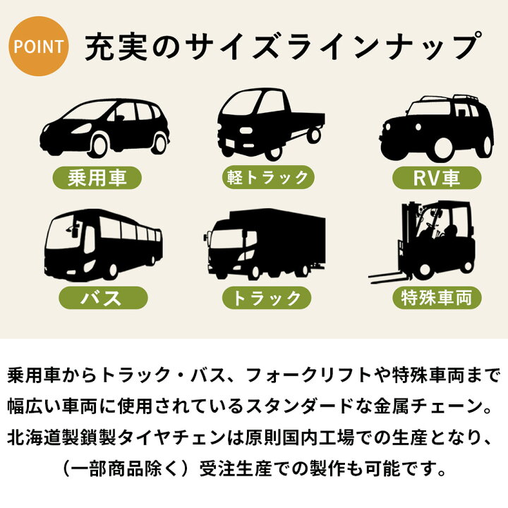 楽天市場】RV・低床式・フォークリフト用タイヤチェーン 67371 6.00 