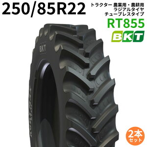 �y2�{�Z�b�g�z9.5R22 250/85R22 BKT RT855(85%�G��) �g���N�^�[ �_�Ɨp�E�_�k�p ���W�A���^�C���i�`���[�u���X�j