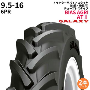 ギャラクシー(GALAXY) トラクタータイヤ BIAS AGRI TRACII ATII 9.5-16 PR6 TL (前輪・後輪用) 2本セット