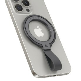 【2026最新型・MagStand Pro】 Andobil スマホリング Magsafe マグセーフ リング 【横縦両立機能特化& 超强磁力】 バンカーリング 両面 マグネット スマホ リング 360度回転 角度調整可 簡単着脱 マグネットリング 薄型 高級合金素材 携帯リング 磁石 チタニウム色