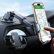 【2026年進化】Andobil スマホホルダー 車 スマホスタンド 車 【安定性アップ】車載ホルダー 2in1 粘着ゲ…