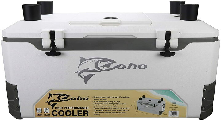 楽天市場 Coho コーホー 大型クーラーボックス 165qt 156l 最大保冷期間 7日間 特大 ビッグサイズ 大容量 漁 釣り アウトドア キャンプ バーベキュー レジャー マグロ ブリ ｇood ｉｔｅｍ