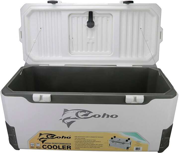 楽天市場 Coho コーホー 大型クーラーボックス 165qt 156l 最大保冷期間 7日間 特大 ビッグサイズ 大容量 漁 釣り アウトドア キャンプ バーベキュー レジャー マグロ ブリ ｇood ｉｔｅｍ