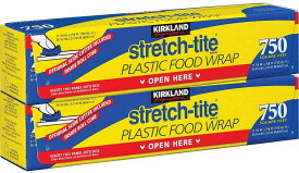 カークランド フードラップ 30.16cm x 231.03M　2本　KIRKLAND （Stretch-Tite Plastic Food Wrap）