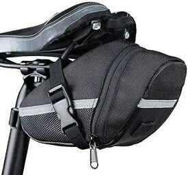 サドルバッグ 自転車 簡単取付 ロード クロス バイク MTB 自転車テールバッグ ロードバイクバック サイクリング ブラック