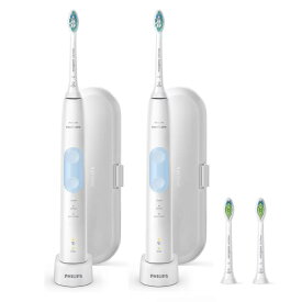 フィリップス SONICARE ソニッケアー 電動歯ブラシ プロテクトクリーン 2本セット ＋替ブラシ2本付 HX6403/71 Sonicare protect オーラルケア ハミガキ 【ポイント消化】