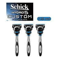 【3本セット】シック ハイドロ5 5枚刃 カスタム ホルダー Schick　HYDRO5 『Schick』 (ホルダー(刃付き))…