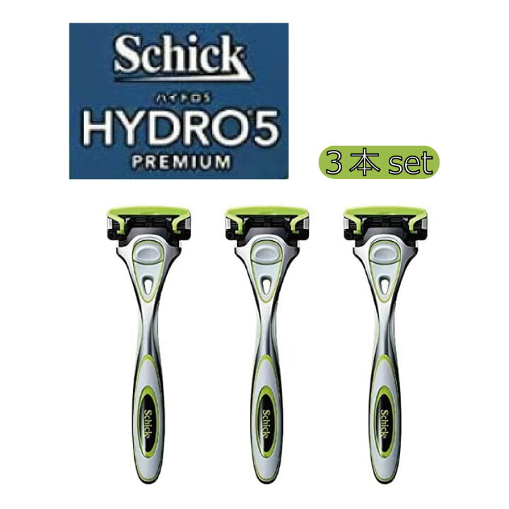 楽天市場】【3本セット】Schick(シック) 5枚刃 ハイドロ5 プレミアム 