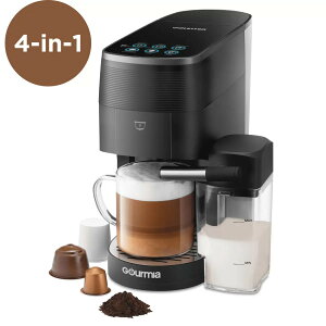 yGOURMIA 4-in-1 }`JvZΉR[q[[J[zK CupENespressoEDolce GustoEpE_[R[q[Ή^~N^NtŃeJv`[mȒP^@\ځ^1.4Leʃ^N O