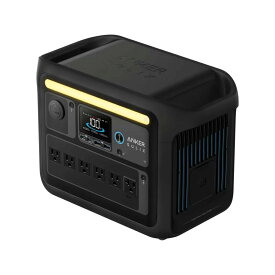 Anker（アンカー）Solix C1000 ポータブル電源 大容量 1056Wh 急速充電 家庭用 蓄電池 A1761511 Black 停電対策 キャンプ 防災 アウトドア 車中泊 AC出力1500W