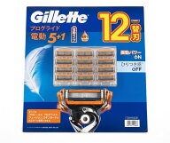 【上下スムーサー】【替刃12個】ジレット プログライド 替刃12個セット フレックスボール 髭剃り カミソ…