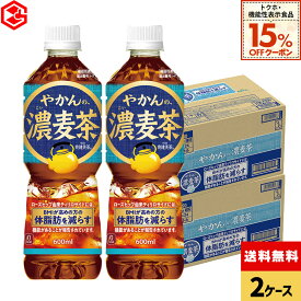 【先着クーポン利用で747円OFF！15%OFFクーポン 9/30 23:59まで】コカ・コーラ やかんの濃麦茶 from爽健美茶 600ml ペットボトル 24本入り×2ケース【送料無料】