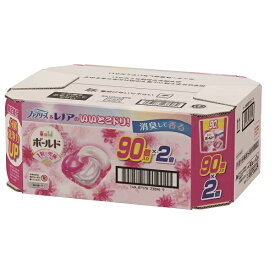 箱入り180個入（ピンク）ボールド レノア ジェルボール90×2袋 P&Gレノア【送料無料】　4in1 90個×2袋 プレミアムブロッサムの香り 詰め替え 大容量 180粒 洗濯洗剤 180錠 洗剤　【コストコ通販】