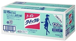 詰替用トイレクイックル 120枚入り★大容量120枚入★【送料無料】花王 (10枚×12個入り) 【コストコ通販】