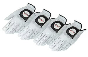 ���S���t�O���[�u4���Z�b�g�� �J�[�N�����h �V�O�l�`���[ �S���t �O���[�u 4�� Kirkland Signature Golf Glove �O���b�v�́@�ώ����@�v���~�A���J�u���b�^���U�[�ʔ� �S���t�p�i USGA �^�C�g���X�g pro