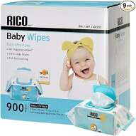 900枚RICO★大人気/最新版★ 【Newおしりふき】RICO リコ　おしりふき　ベビーワイプ　900枚 100枚×9パ…