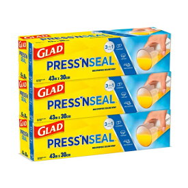 グラッド プレスシール　GLAD　PRESS'N SEAL★送料無料★　（プレスンシール）30cmX43.4m×3個【コストコ通販】グラッド グラット