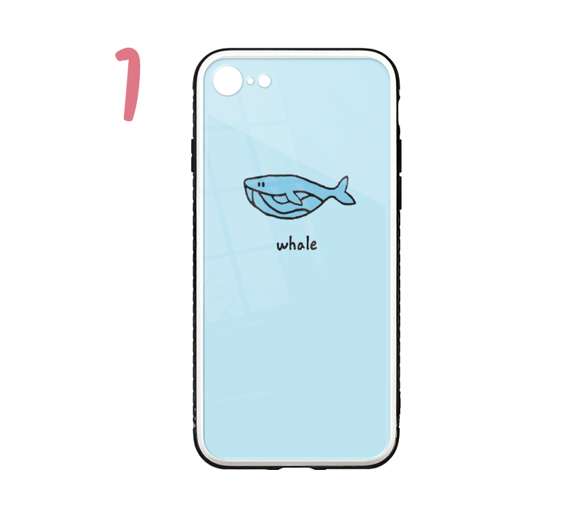 Iphone Se ケース Se2 Iphone 11 Pro 背面ガラス 海の生き物 Iphone11 Iphone8 アニマル 安心の定価販売 第二世代 タコ ジンベイザメ クジラ Iphoneケース 海 スマホケース ガラスケース ペンギン