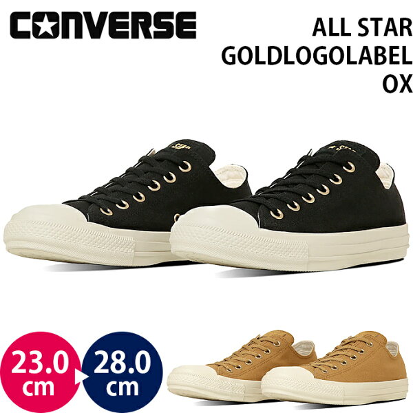 コンバース オールスター ゴールドロゴラベル OX ALL STAR GOLDLOGOLABEL OX ユニセックス スニーカー シューズ キャンバス 女性 男性 2025秋冬ブラック;28.0cm(9.5)