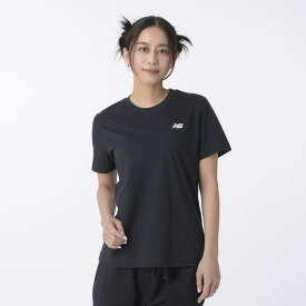 ニューバランス new balance WT41509 BK(ブラック) Sport Essentials レディース Small Logo ショートスリーブTシャツ 半袖Tシャツ 女性 婦人 ロゴ アパレル NB 2024春夏