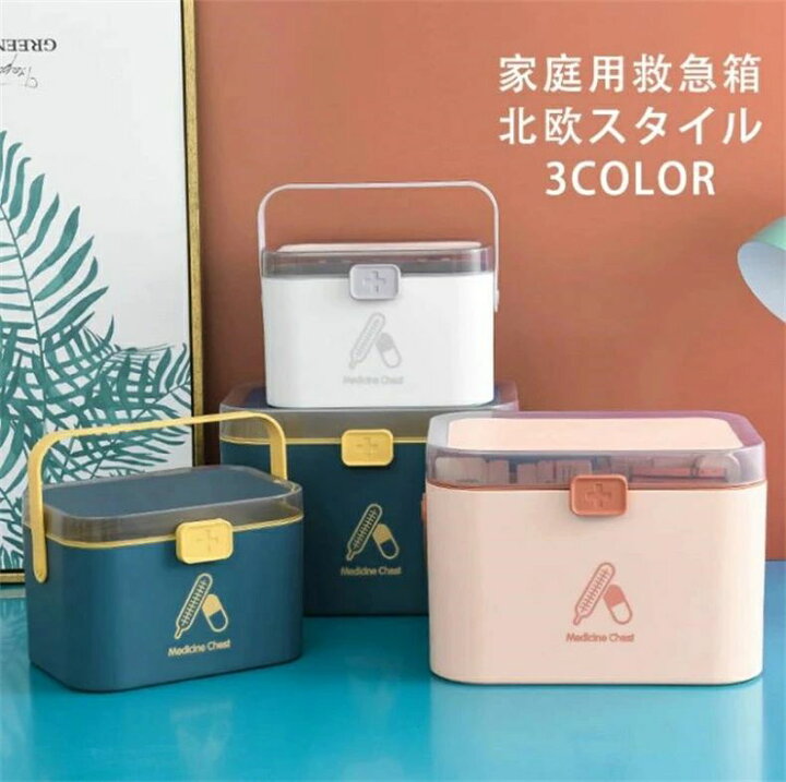 楽天市場】救急箱 薬箱 薬入れ 小物入れ 応急ボックス 家庭用 多機能 