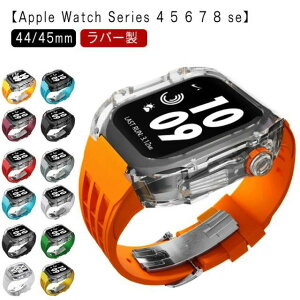 AbvEHb` apple watch case oh Y P[X o[ Jo[ xg ̌^ NA Vo[o^tCobN fB[ X|[c  킢 ނȂ series8 7 6 SE 5 4p 44mm 45