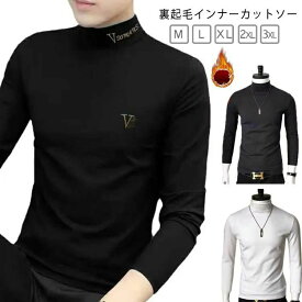 Tシャツ ヒート トップイズム カットソー インナーシャツ タートルネック アンダーウェア 裏起毛 送料無料 メンズ 秋冬 暖か 長袖 ハイネック ゴルフウェア ゴルフウェア 防寒 ウォーム 保温