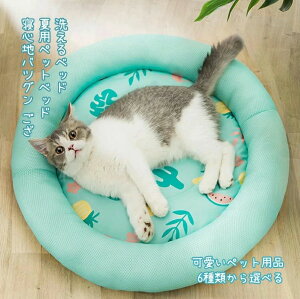 犬 猫 夏用ペットベッド メッシュ通気性優れ 寝心地バツグン ござ 洗えるベッド クッション 涼しい ペットクッション