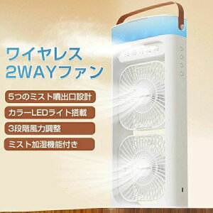 氷入れ水冷エアコン 細かいミスト 噴霧 人気【2025新型?噴霧加湿?TYPE-C給電式】卓上クーラー超音波式 強力 冷風扇