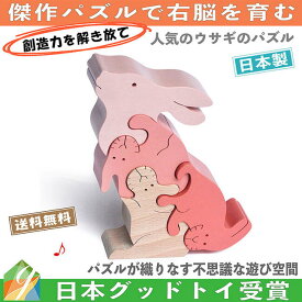 【SALEクーポンあり】【送料無料】●うさぎのスタンディングパズル 木のおもちゃ 型はめ 知育玩具 積み木 パズル 6ヶ月 9ヶ月 0歳 1歳 プレゼント ランキング 2歳 3歳 4歳 5歳 誕生祝い 出産祝いにお薦め♪ 誕生日ギフト 動物パズル 男の子 頭の体操 脳トレ 木製