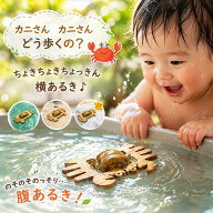 【SALEクーポンあり】【送料無料】●かに (水陸両用 木のおもちゃ) お風呂で遊ぼう！ 6ヶ月 1歳 1歳半 プ…