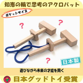 【名入れ可】ハンマーパズル （頭脳開発器）知恵の輪 手と頭を使う木のおもちゃ 脳トレ 知育玩具 木のパズル 誕生日ギフト 出産祝い 男の子＆女の子 出産祝い 日本製 積み木 国産 1歳 2歳 3歳 4歳 5歳 6歳 7歳 型はめ 脳トレ